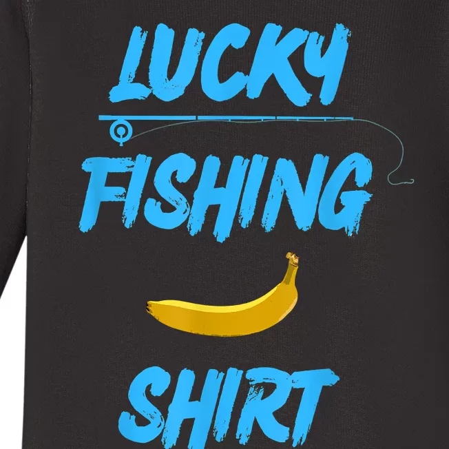 LUCKY FISHING Funny Banana Humor Baby Long Sleeve Bodysuit