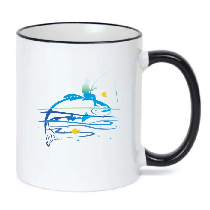 Leisure Fishing Funny Fishing Saying Black Color Changing Mug