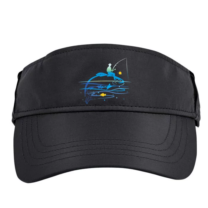 Leisure Fishing Funny Fishing Saying Adult Drive Performance Visor