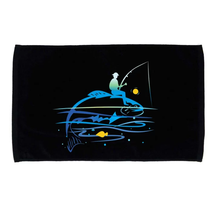 Leisure Fishing Funny Fishing Saying Microfiber Hand Towel