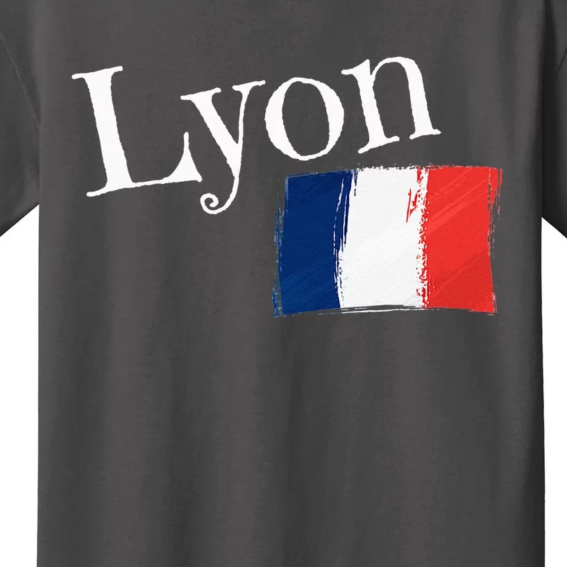 Lyon France Flag French City Of Lyon Kids T-Shirt