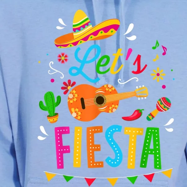 Let's Fiesta For Funny Cinco De Mayo Costume Party Unisex Surf Hoodie