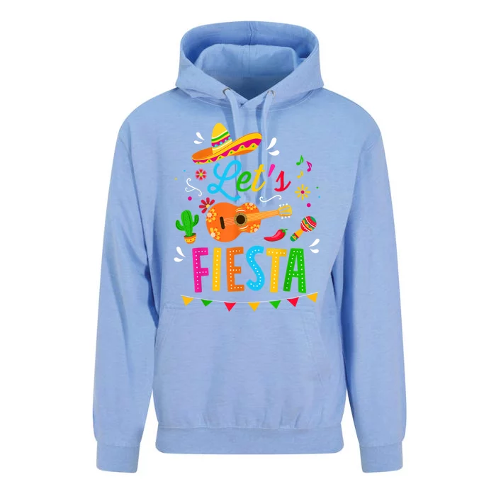 Let's Fiesta For Funny Cinco De Mayo Costume Party Unisex Surf Hoodie