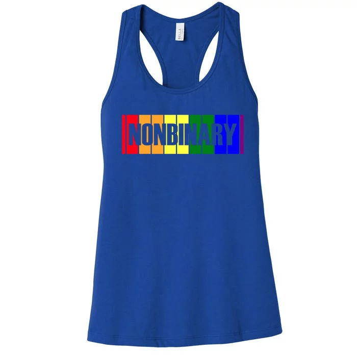 Lgbt Funny Gay Lesbian Bisexual Pride Nonbinary Great Gift Women's Racerback Tank