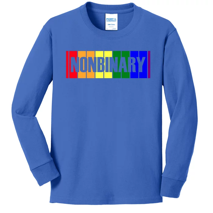 Lgbt Funny Gay Lesbian Bisexual Pride Nonbinary Great Gift Kids Long Sleeve Shirt