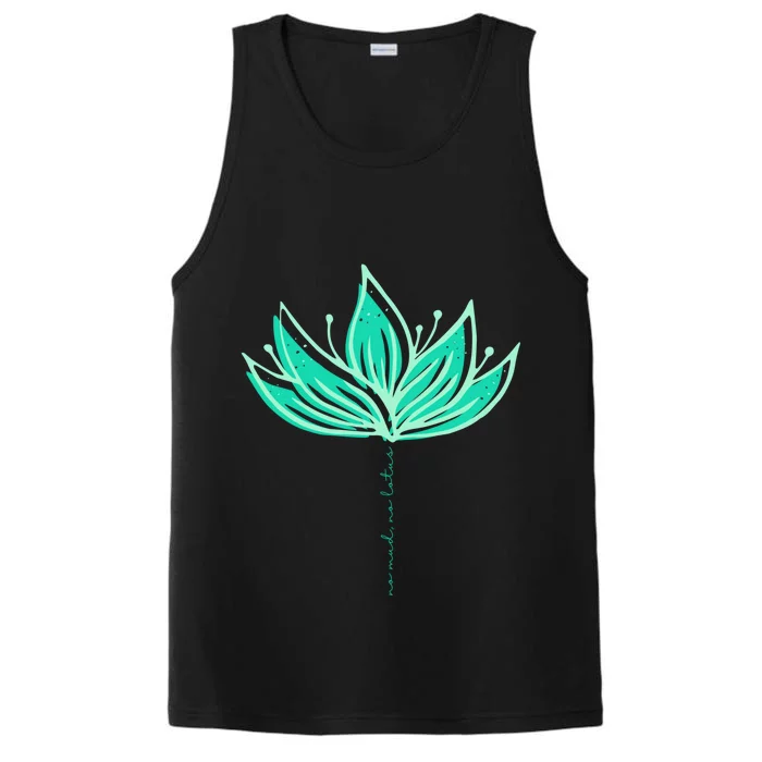 Lotus Flower Green Yoga Meditation No Mud No Lotus Zen Gift Performance Tank