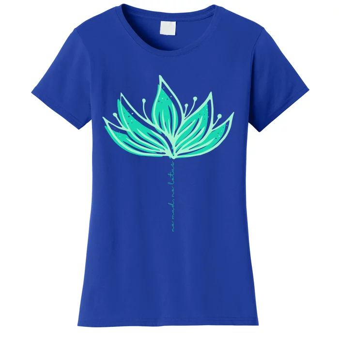 Lotus Flower Green Yoga Meditation No Mud No Lotus Zen Gift Women's T-Shirt