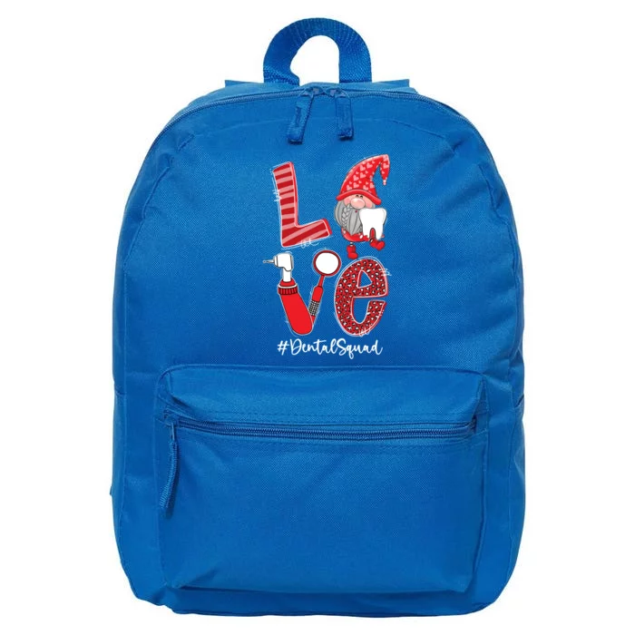 Love Funny Gnome Dental Squad Valentine's Day Matching Cool Gift 16 in Basic Backpack