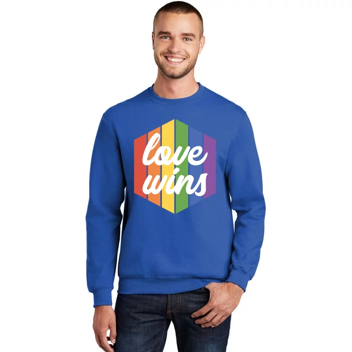 Lgbt Funny Gift Love Wins Lgbt Pride Month Lgbt Awareness Cool Gift Sweatshirt