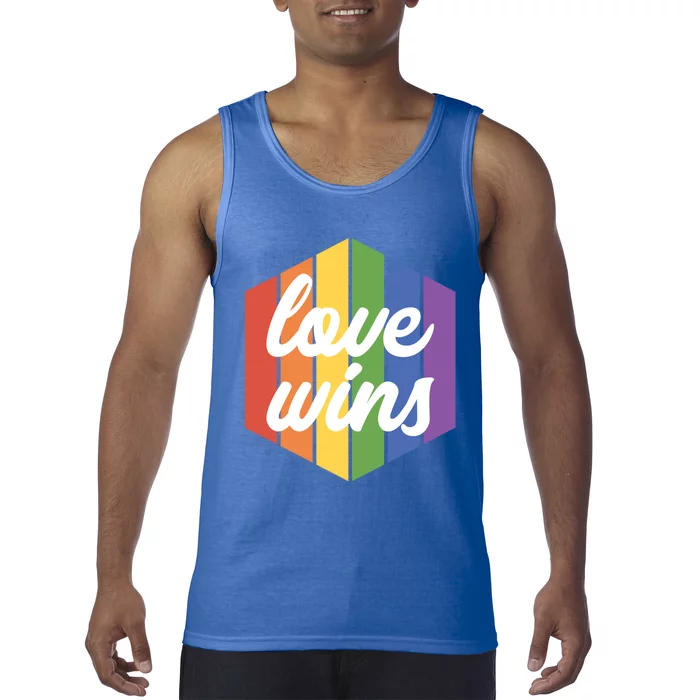 Lgbt Funny Gift Love Wins Lgbt Pride Month Lgbt Awareness Cool Gift Tank Top