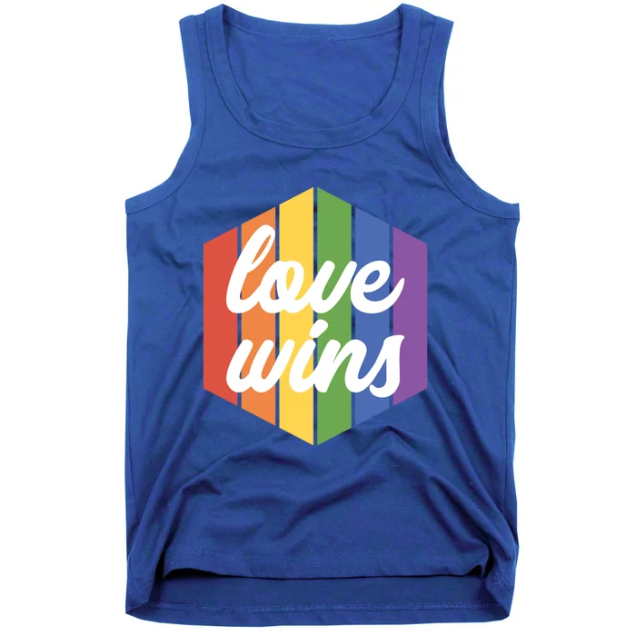 Lgbt Funny Gift Love Wins Lgbt Pride Month Lgbt Awareness Cool Gift Tank Top