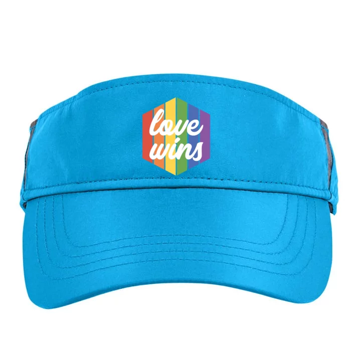 Lgbt Funny Gift Love Wins Lgbt Pride Month Lgbt Awareness Cool Gift Adult Drive Performance Visor