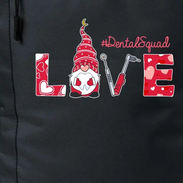 Love Funny Gnome Dental Squad Valentine's Day Matching Gift Daily Commute Backpack