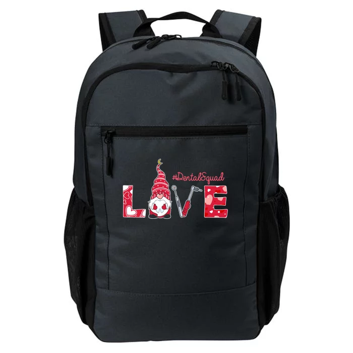 Love Funny Gnome Dental Squad Valentine's Day Matching Gift Daily Commute Backpack