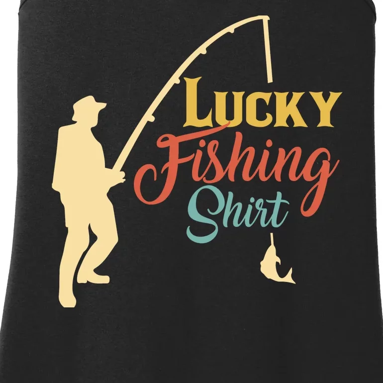 Lucky Fishing Gift For Fishing Dad Ladies Essential Tank