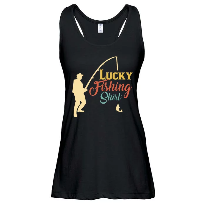 Lucky Fishing Gift For Fishing Dad Ladies Essential Flowy Tank