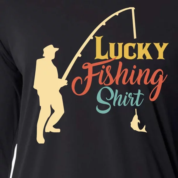 Lucky Fishing Gift For Fishing Dad Cooling Performance Long Sleeve Crew