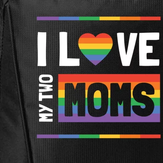 Lgbt Flag Gifts I Love Mom City Backpack