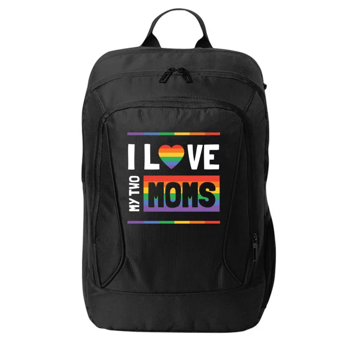 Lgbt Flag Gifts I Love Mom City Backpack