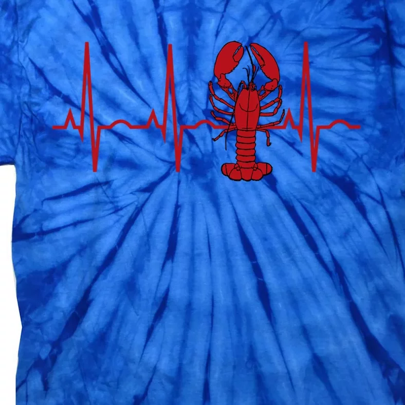 Lobster Funny Gift Lobster Heartbeat Hooded Gift Gift Tie-Dye T-Shirt