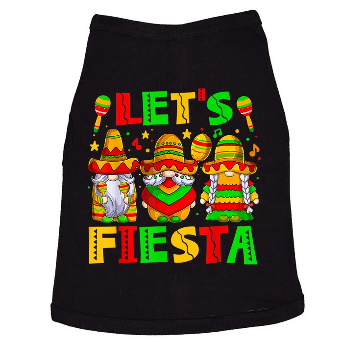 Let's Fiesta Gnome Cinco De Mayo 5th May Mexican Men Women Doggie Tank