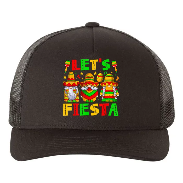 Let's Fiesta Gnome Cinco De Mayo 5th May Mexican Men Women Yupoong Adult 5-Panel Trucker Hat