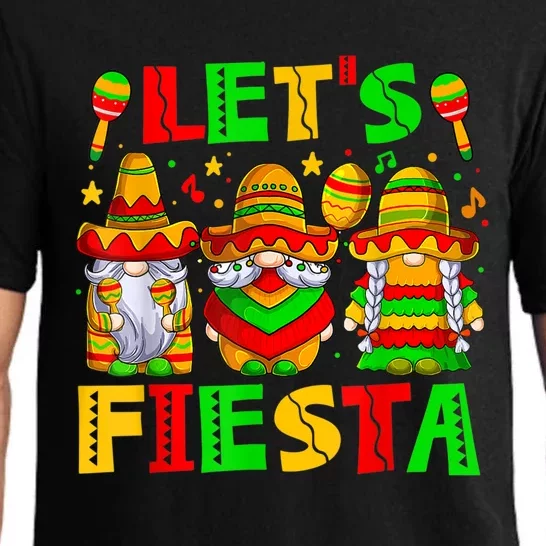 Let's Fiesta Gnome Cinco De Mayo 5th May Mexican Men Women Pajama Set