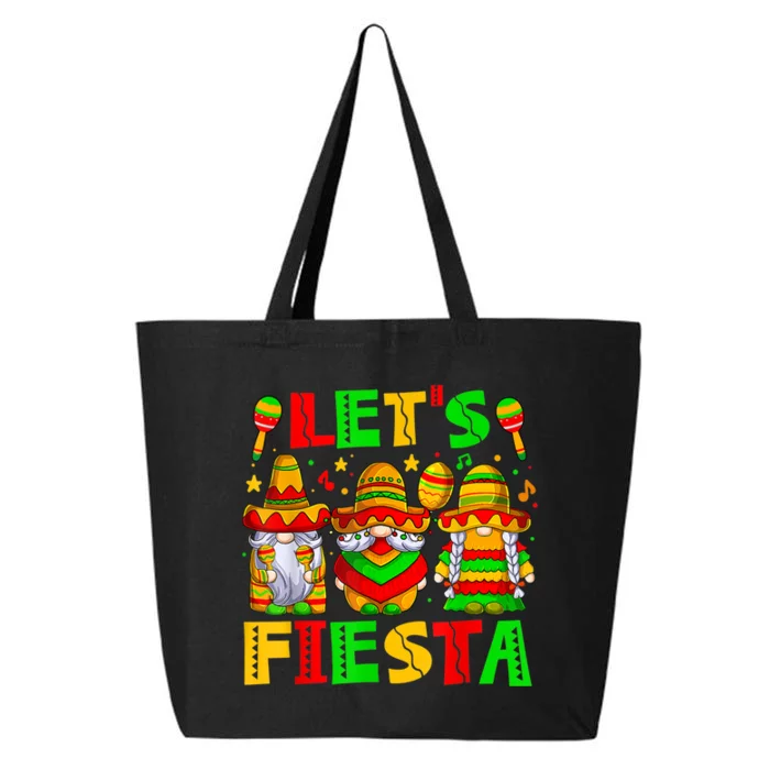 Let's Fiesta Gnome Cinco De Mayo 5th May Mexican Men Women 25L Jumbo Tote