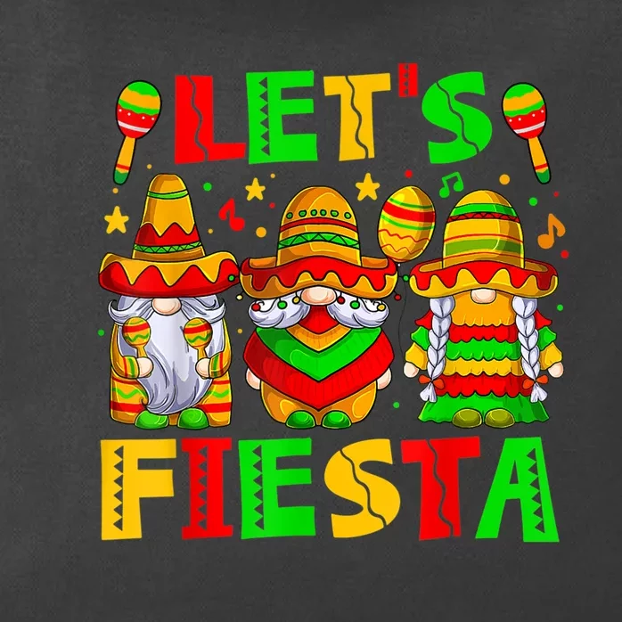 Let's Fiesta Gnome Cinco De Mayo 5th May Mexican Men Women Zip Tote Bag