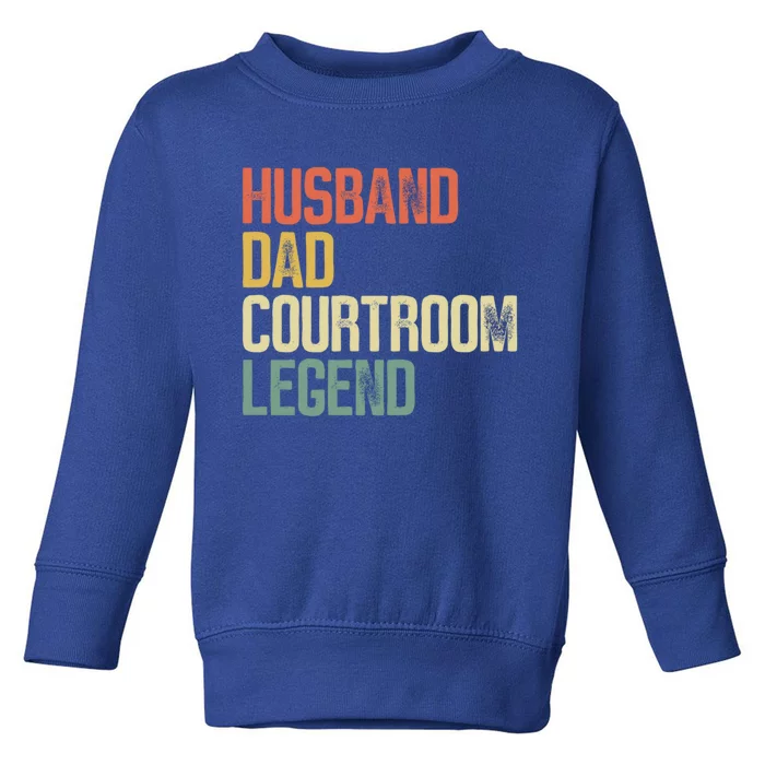 Lawyer Funny Gift Funny Gift Attorney Dad Vintage Gift Toddler Sweatshirt