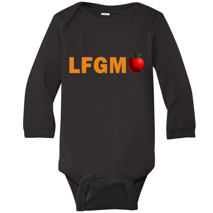 LFGM Teachers Apple Baby Long Sleeve Bodysuit