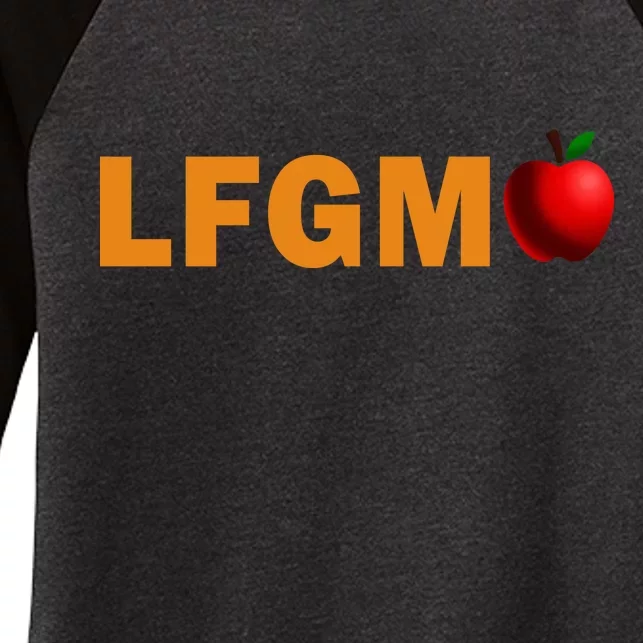 LFGM Teachers Apple Women's Tri-Blend 3/4-Sleeve Raglan Shirt