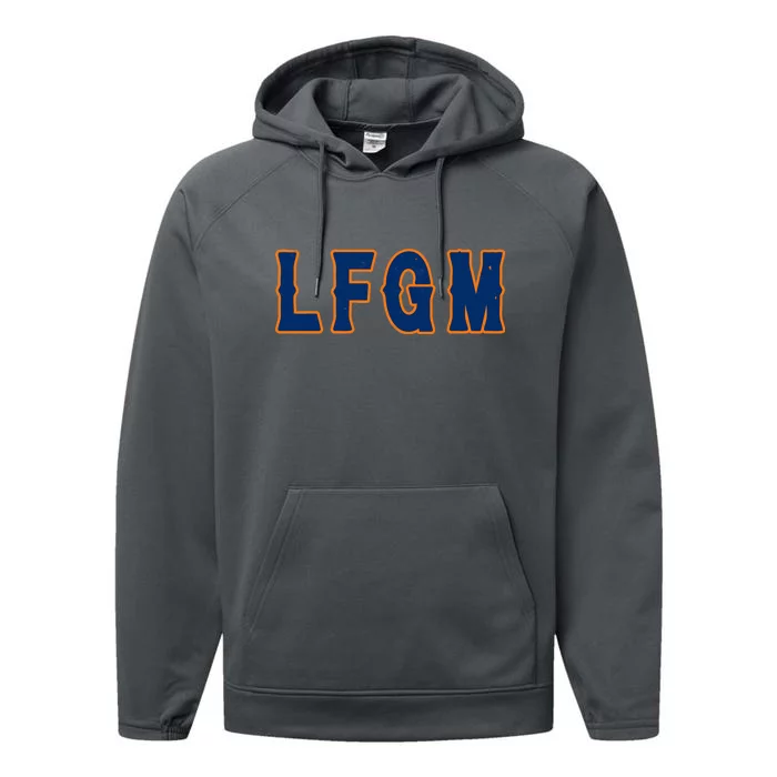 LFGM Vintage Baseball Fans Catchers Pitchers Performance Fleece Hoodie