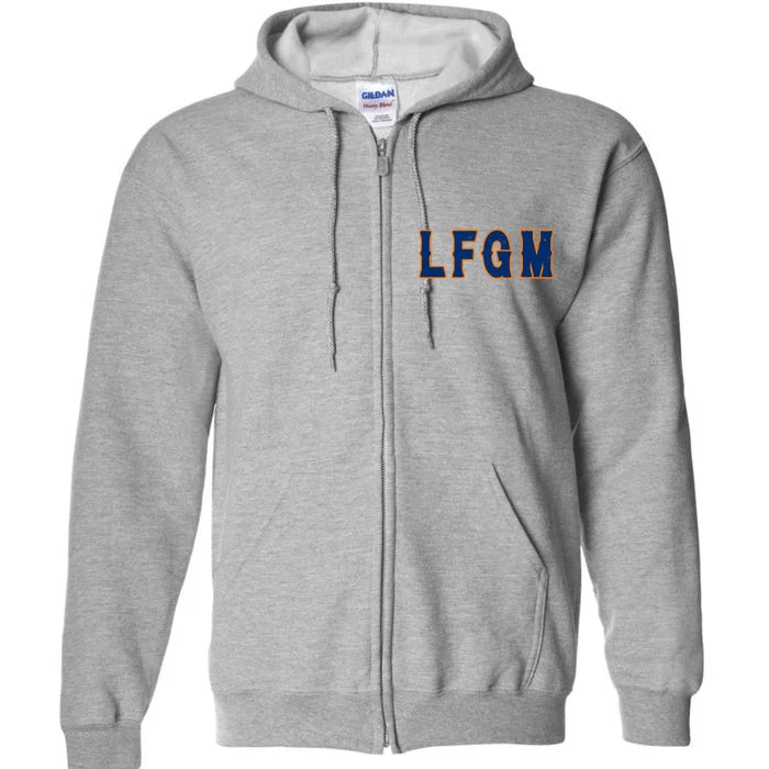 LFGM Vintage Baseball Fans Catchers Pitchers Full Zip Hoodie