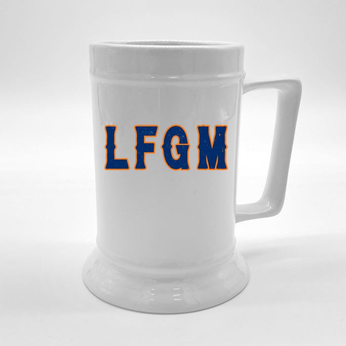 LFGM Vintage Baseball Fans Catchers Pitchers Front & Back Beer Stein