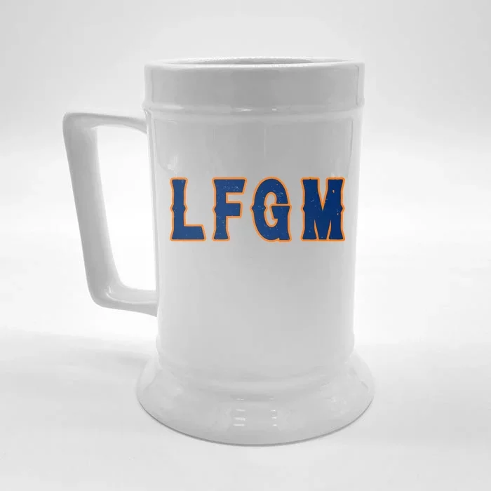 LFGM Vintage Baseball Fans Catchers Pitchers Front & Back Beer Stein