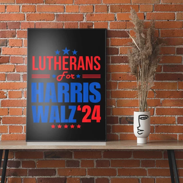 Lutherans For Harris Walz 2024 Presidential Election Kamala Poster