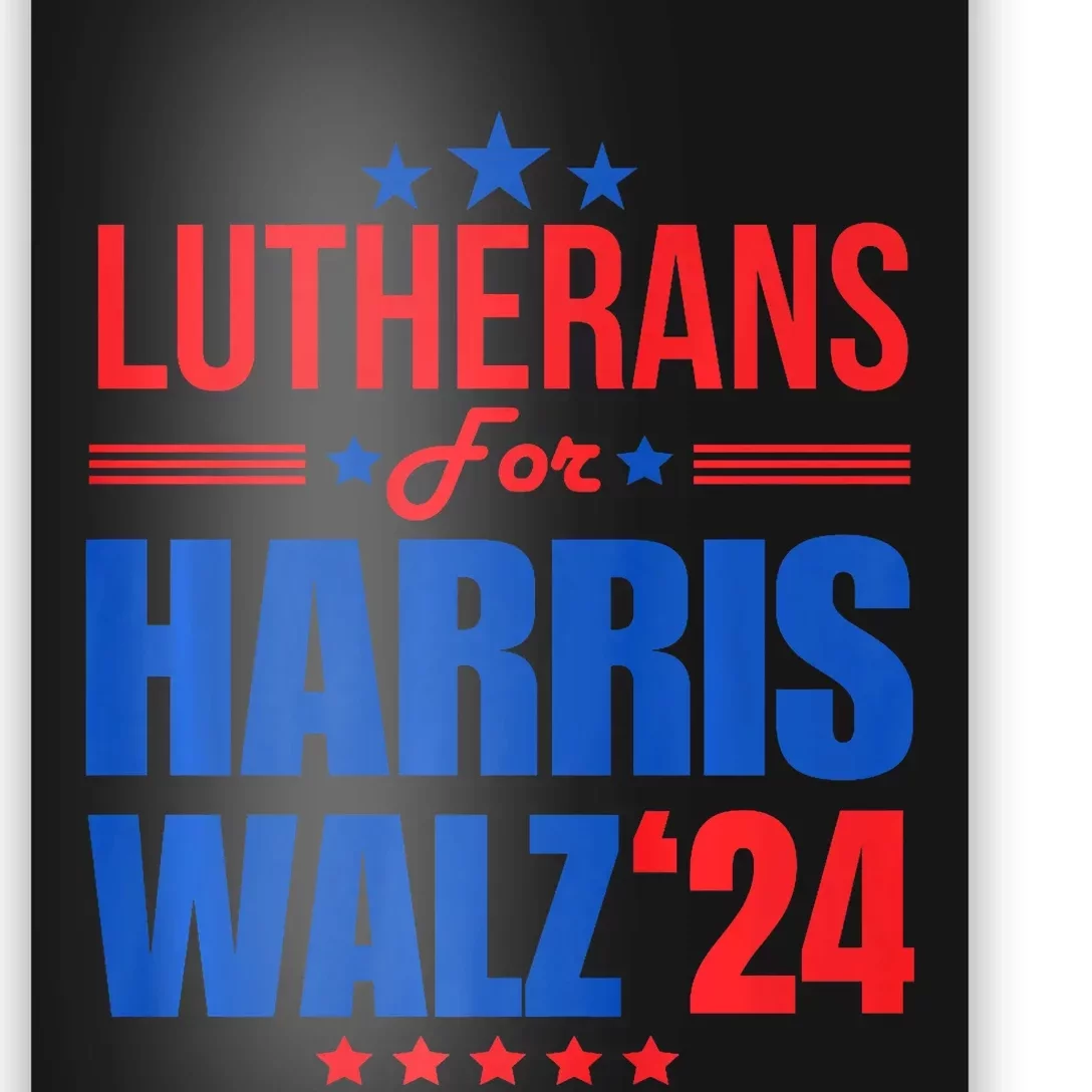 Lutherans For Harris Walz 2024 Presidential Election Kamala Poster