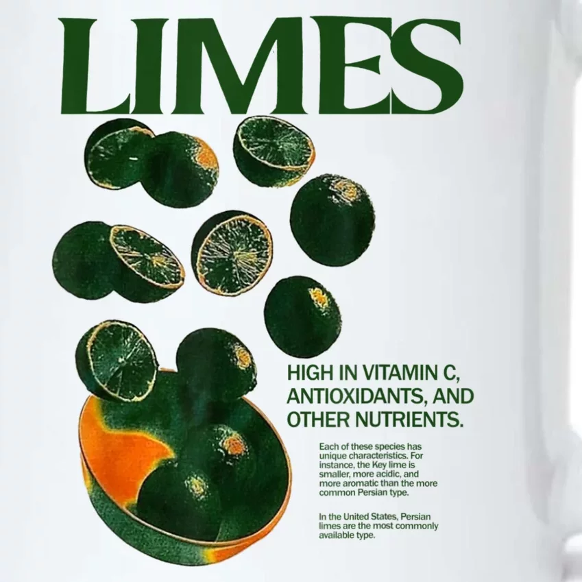 Limes Funny High In Vitamin C Antioxidants Other Nutrients Black Color Changing Mug