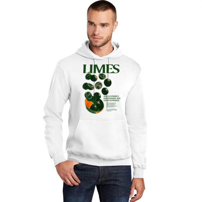 Limes Funny High In Vitamin C Antioxidants Other Nutrients Hoodie