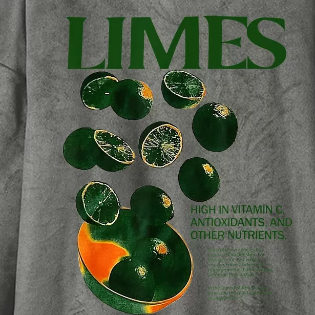 Limes Funny High In Vitamin C Antioxidants Other Nutrients Hooded Wearable Blanket