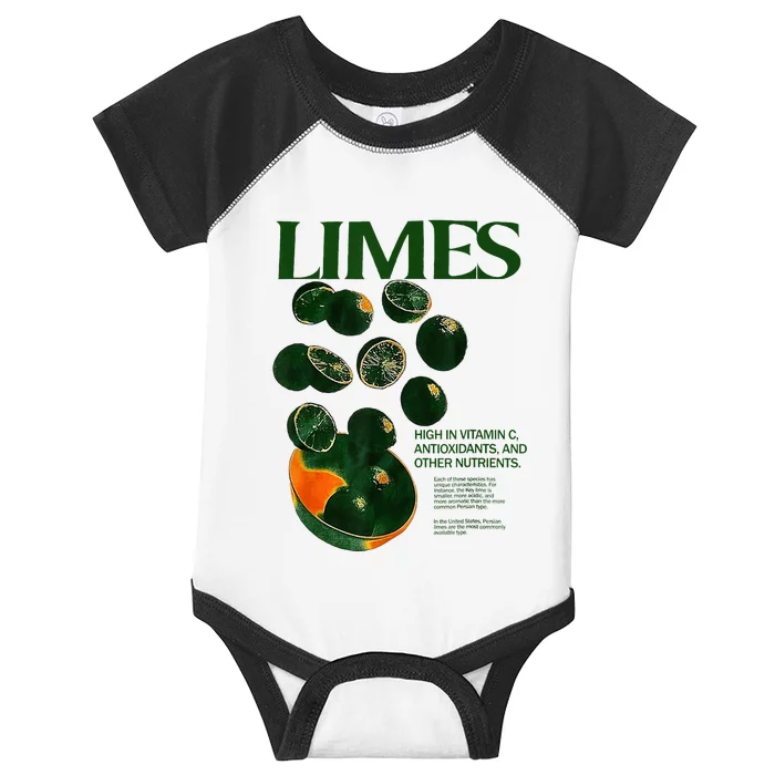 Limes Funny High In Vitamin C Antioxidants Other Nutrients Infant Baby Jersey Bodysuit