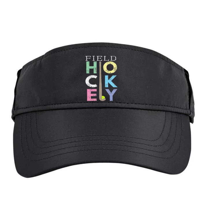 Love Field Hockey Fun Birthday Gift Product Adult Drive Performance Visor