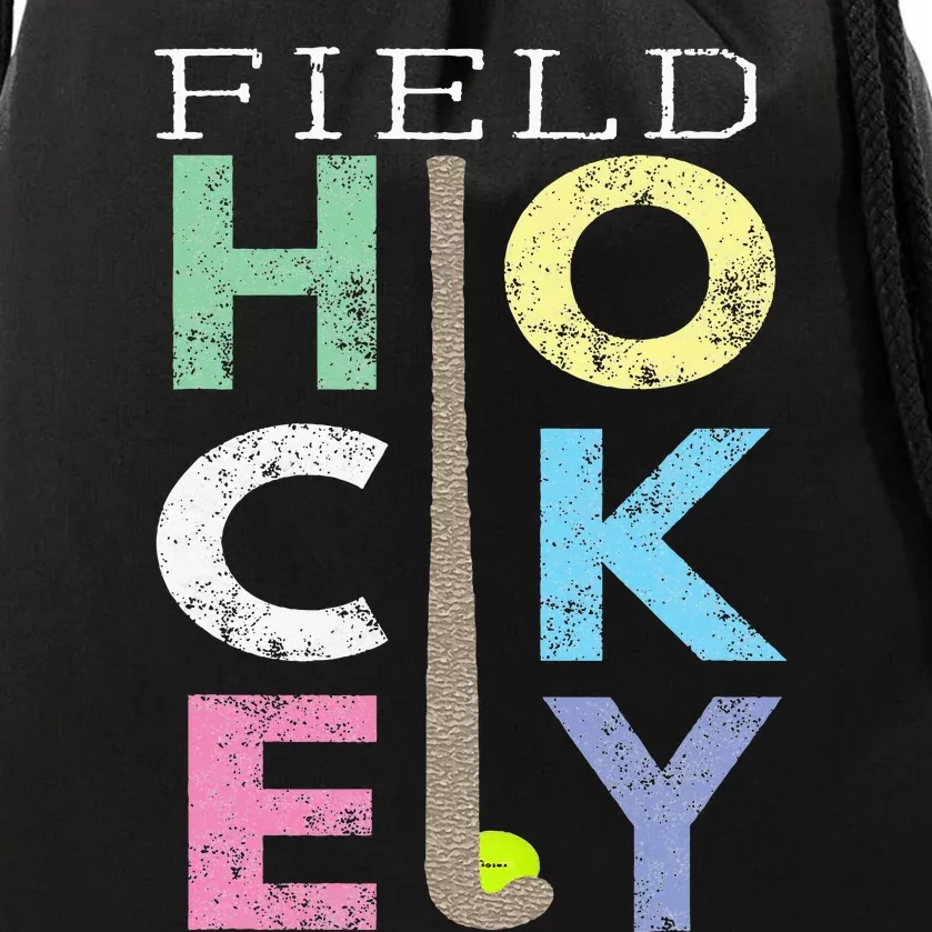 Love Field Hockey Fun Birthday Gift Product Drawstring Bag