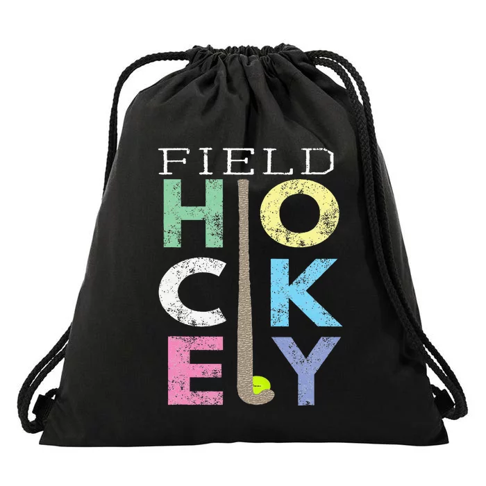 Love Field Hockey Fun Birthday Gift Product Drawstring Bag