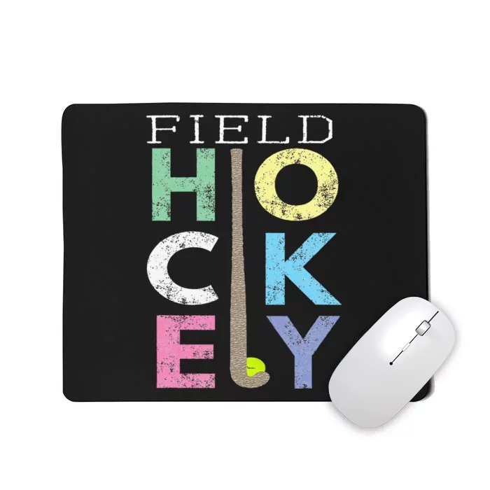 Love Field Hockey Fun Birthday Gift Product Mousepad