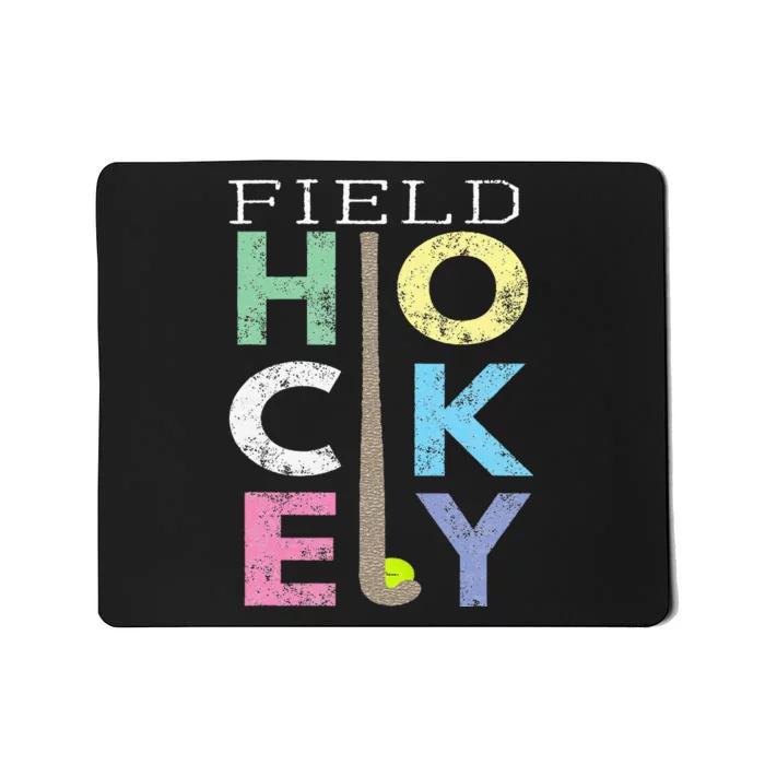 Love Field Hockey Fun Birthday Gift Product Mousepad