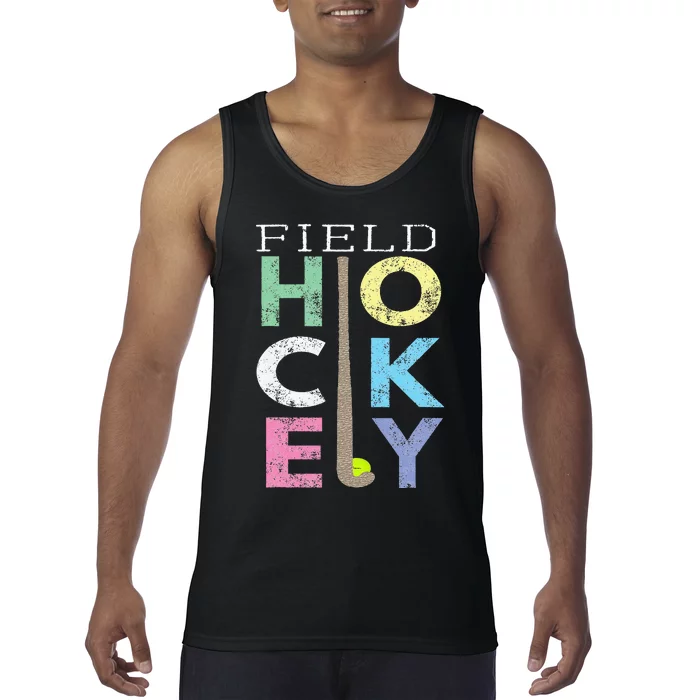 Love Field Hockey Fun Birthday Gift Product Tank Top