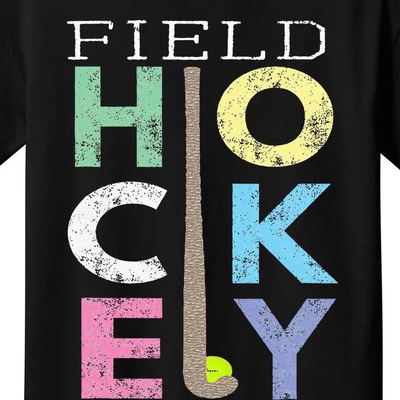 Love Field Hockey Fun Birthday Gift Product Kids T-Shirt