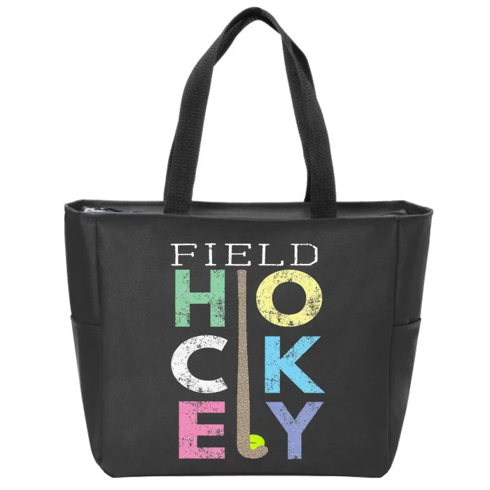 Love Field Hockey Fun Birthday Gift Product Zip Tote Bag